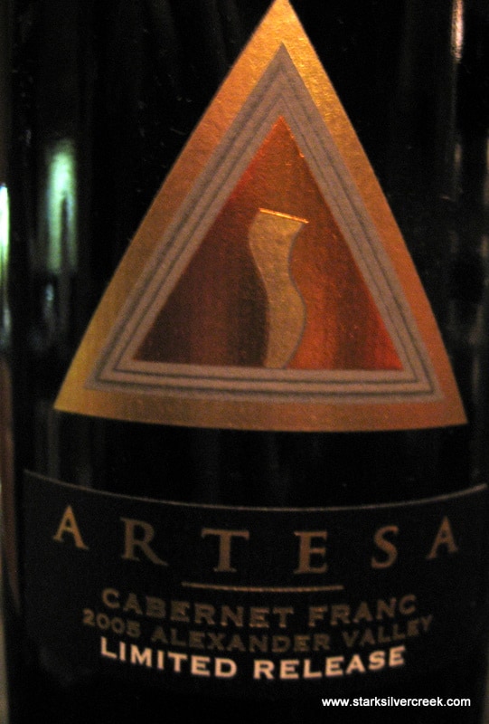 87 Artesa Cabernet Franc, 87 Artesa Cabernet Franc,