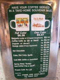 Cafe+du+monde+menu