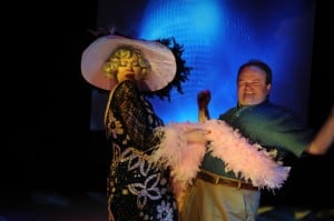 SJStage_DirtyBlonde4 Judith Miller (left) and Colin Thomson (right) in Dirty Blonde at San Jose Stage Company, running through May 2. Photo by Dave Lepori.