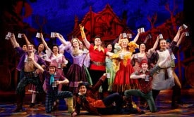 Beauty and the Beast Tour Nathaniel Hackmann and the Company. Photo by Joan Marcus.