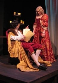 Psarras and Schneck as the King and his mistress George Psarras (King Charles II), Therese Schneck (Nell Gwynn)