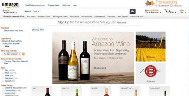 Amazon Wine Store - Stark Insider