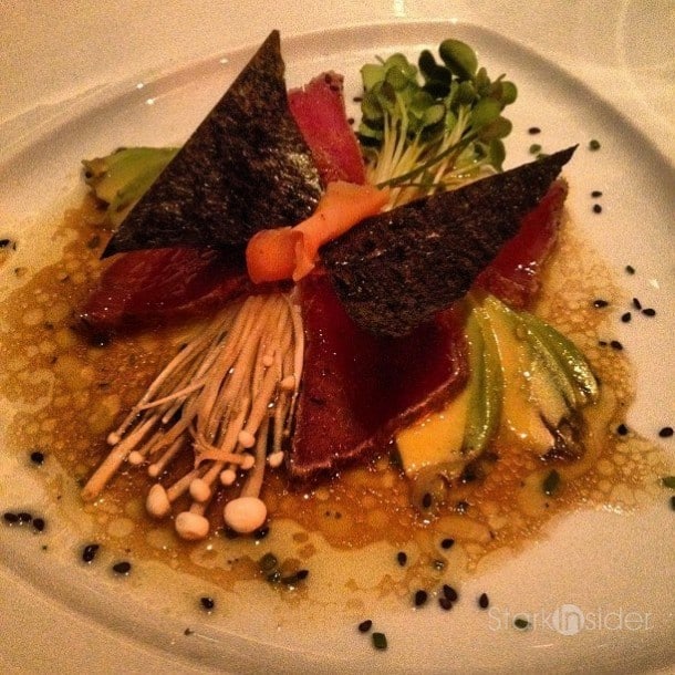 Gary Danko San Francisco Gary Danko Delights all the Senses: Ahi Tuna, whimsically plated as a butterfly.