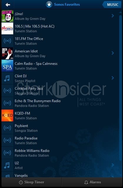 Sonos Favorites Sonos Favorites