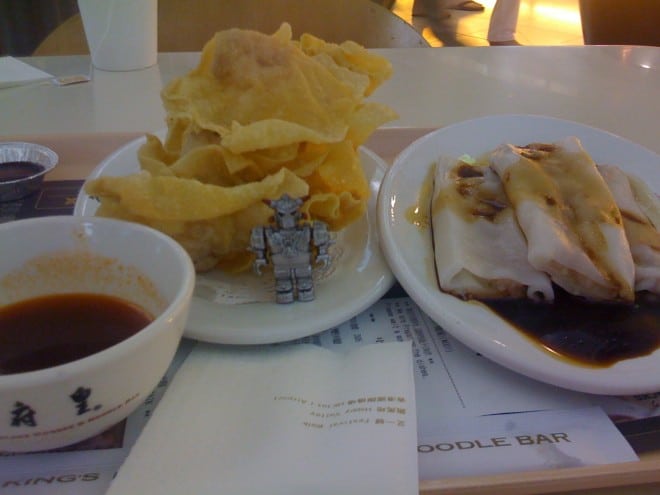 Fresh wontons and noodles