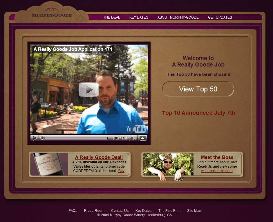 Murphy Goode WIne Blogger Contest - Videos