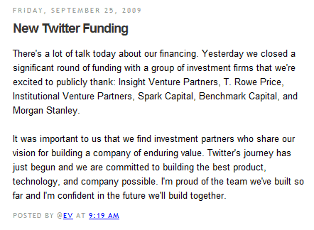 new twitter funding