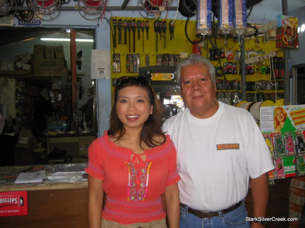 One of my favorite hardware stores in Loreto, Ferreteria "Chuco's". It's a family run business and this is actually Chuco.