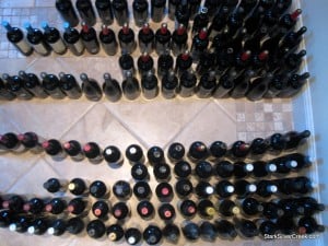 Vigilant wine rack installation, wine bottle transfer