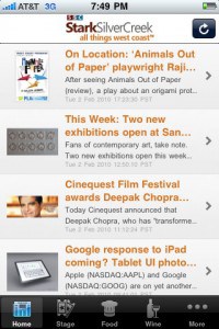 StarkSilverCreek iPhone app