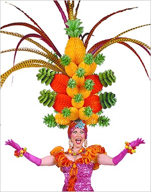 Beach Blanket Babylon: Think you've seen the largest pineapple hat, think again.