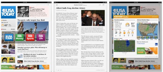 USA Today on iPad USA Today on iPad