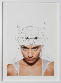 Pariya Acrylic and ink on digital pigment prints