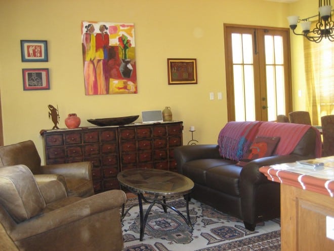 Eve and Steve's Living Room Loreto Bay home interior