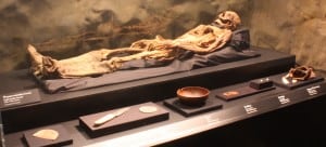 Mummy with artifacts Mummy with artifacts