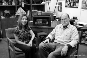 Robert Kelley, artistic director TheatreWorks, talks with Loni Kao Stark Robert Kelley, artistic director TheatreWorks, talks with Loni Kao Stark