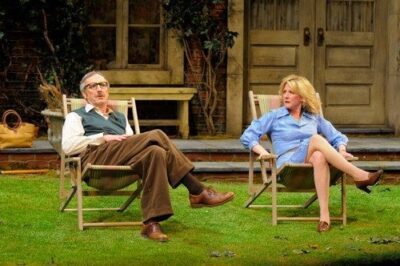 Ruth (René Augesen) can't believe how clueless Tom (Dan Hiatt) is. Photo by Kevin Berne.