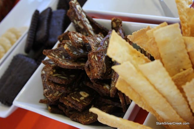 2010-Golden-Glass-Slow-Food-San-Francisco-45 Baked good from Rustic Bakery. They originally made a plain cracker to pair with cheese. Since then, the bakery has branched into more ingredients packed crackers and cookies. Their shortbread cookies were sinfully divine.