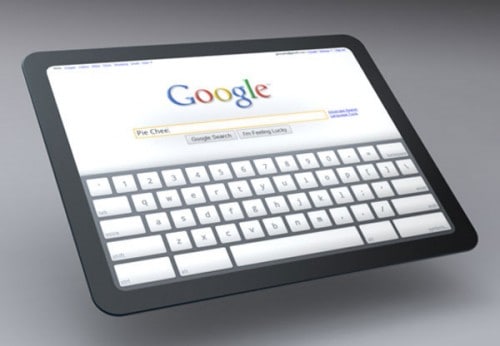 Google Chrome OS Tablet mock-up