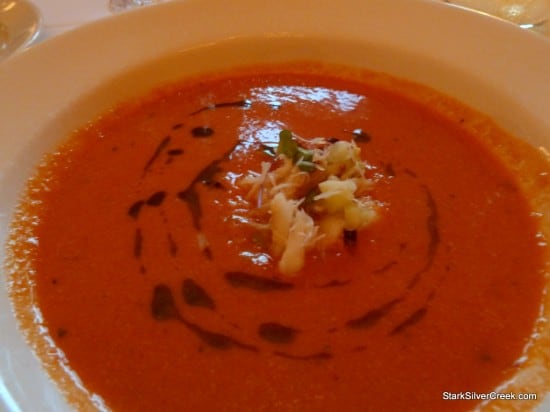 Sent Sovi's Classic Gazpacho "Deluxe" with Dungeness Crab