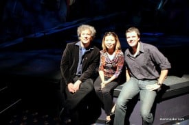 Boo! Michael Butler, Loni Kao Stark and Eugene Brancoveanu on set. Boo! Michael Butler, Loni Kao Stark and Eugene Brancoveanu on set.