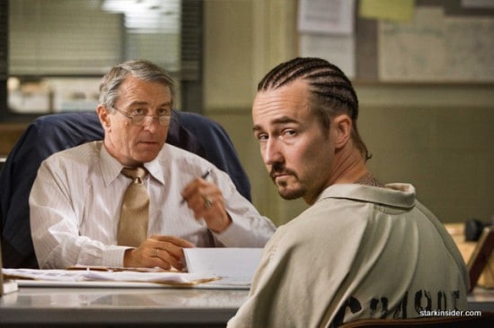 Robert DeNiro and Edward Norton star in Overture Films' STONE. Robert DeNiro and Edward Norton star in Overture Films' STONE.