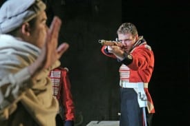 Tom McKay stars in The Great Game: Afghanistan, an epic production from London receiving its West Coast premiere at Berkeley Rep. Photographer: John Haynes 