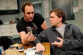 Reasons to Be Pretty - San Jose Stage Will Springhorn Jr.* and Robert Brewer* in the the Regional Premiere of Reasons To Be Pretty at San Jose Stage Company (left to right). Photo by Dave Lepori.