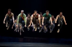 Cody Green as Riff and The Jets from the Broadway Company Photo by Joan Marcus Cody Green as Riff and The Jets from the Broadway Company Photo by Joan Marcus