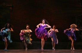 Karen Olivo as Anita and The Shark Girls from the Broadway Company Photo by Joan Marcus Karen Olivo as Anita and The Shark Girls from the Broadway Company Photo by Joan Marcus