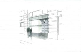 Frey Norris - Exterior Perspective w Signage Frey Norris - Exterior Perspective w Signage