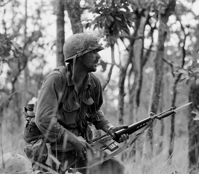 Rick Rescorla, Vietnam 1965 Photo by Peter Arnett/AP