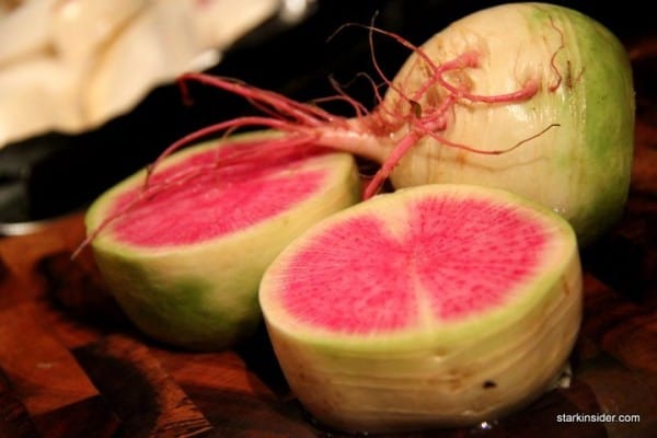 Watermelon radishes (Lakeside Organic Gardens)