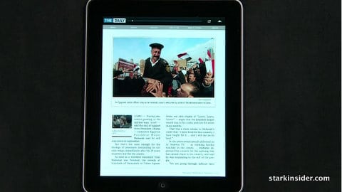 The Daily iPad newspaper The Daily iPad newspaper