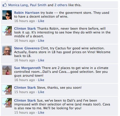 Facebook discussion on Baja wine