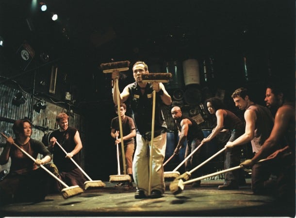 A janitorial chore or a festive group of musicians? A janitorial chore or a festive group of musicians?