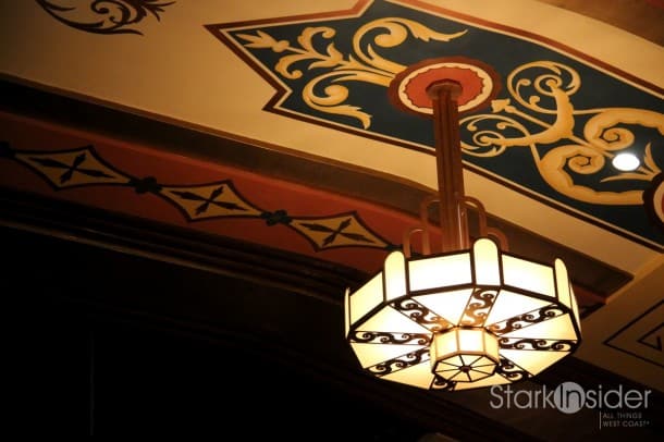 Each of these restored lights can descend to floor level for cleaning. Each of these restored lights can descend to floor level for cleaning.