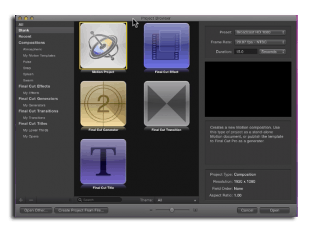 Apple Final Cut Pro X screenshot Apple Final Cut Pro X screenshot