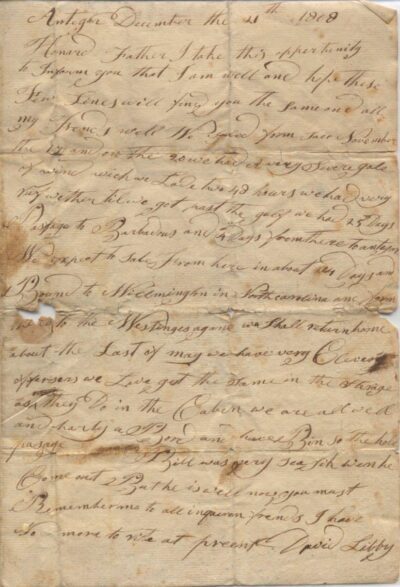 19th century letter
