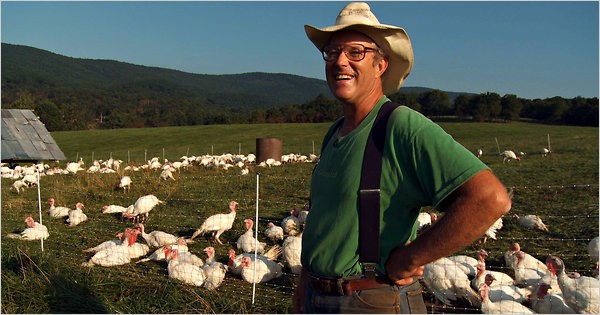 Joel Salatin at Polyface Farms, one of the many farmers interviewed by Kristin Canty in her documentary, "Farmageddon," an exposé of the plight of small local farms.
