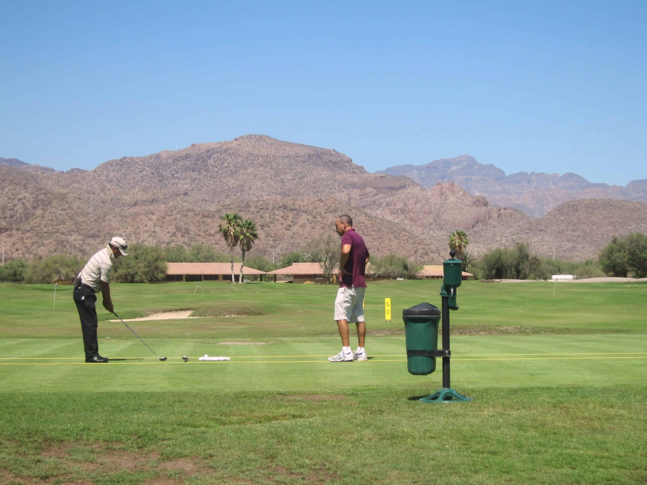 Loreto Bay, Mexico: Golf course views at Hoya 19 restaurant