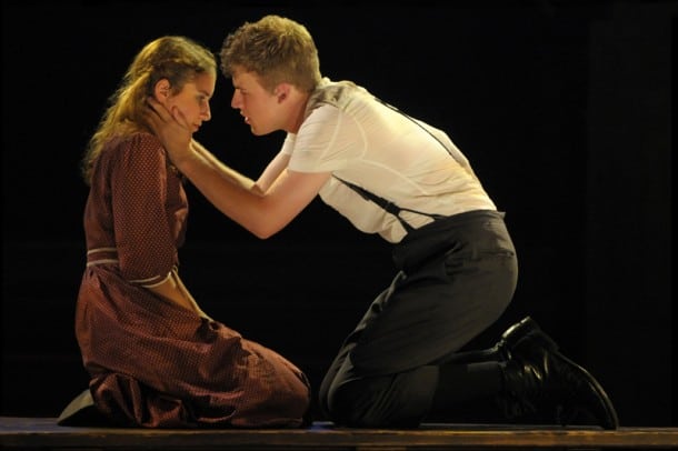 Wendla (Eryn Murman) and Melchior (Jason Hite) try to fight their urges in San Jose Rep’s production of Spring Awakening. Wendla (Eryn Murman) and Melchior (Jason Hite) try to fight their urges in San Jose Rep’s production of Spring Awakening.