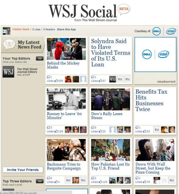 WSJ on Facebook - harbinger? WSJ on Facebook - harbinger?