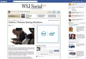 WSJ app on Facebook WSJ app on Facebook