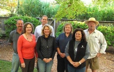 Calistoga Winegrowers board of directors Back row, left to right: Barr Smith of Barlow Vineyards, Mark Mathewson of Sterling Vineyards, Ace Yaksic of Joseph Cellars Ladies, left to right: Laura Zahtila Swanton of Zahtila Vineyards, Karen Cakebread of Ziata Wines, Carolyn "Candi" Czapleski of Canard Vineyards and Beth Summers of Summers Estate.