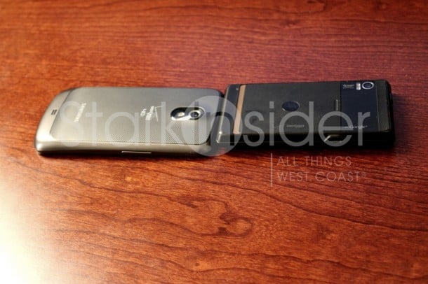 Samsung Galaxy Nexus and Motorola Droid - backsides Samsung Galaxy Nexus and Motorola Droid - backsides