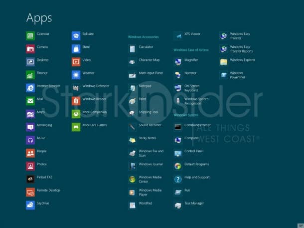 Microsoft Windows 8 Consumer Preview - All Apps Win 8 Hands-On