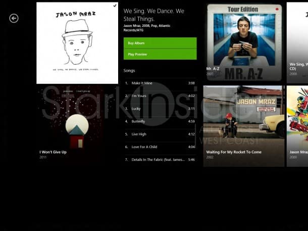 Microsoft Windows 8 Consumer Preview - Music App Win 8 Hands-On