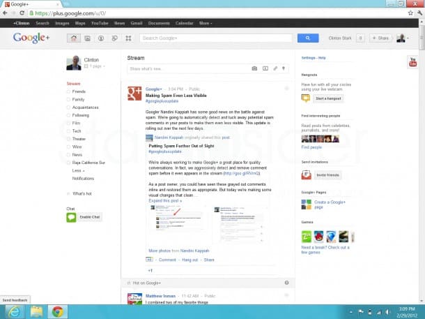 Microsoft Windows 8 Consumer Preview - Google Chrome Win 8 Hands-On