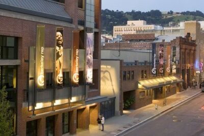 Exterior shot of Berkeley Rep on Addison
